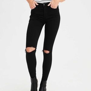 AMERICAN EAGLE Curvy Highest Rise Jegging Black 2